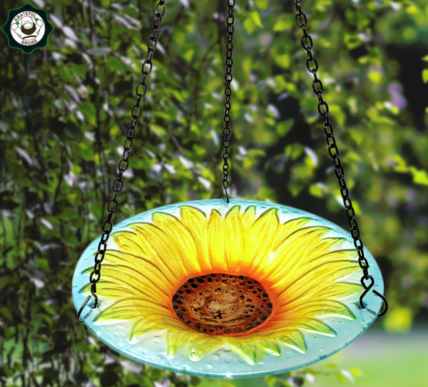 Attract Birds with Beautiful and Colorful Hanging Glass Bird