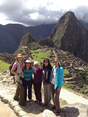The goddess gang at Machu Picchu (I climbed the mountain behind us the next day!)