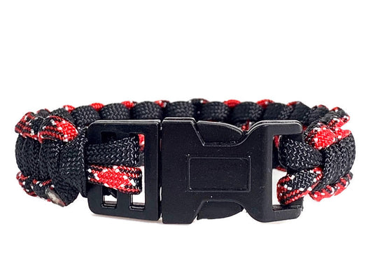 Engineered Red Paracord Bracelet XL (Fits 8-8.5 inch wrists)