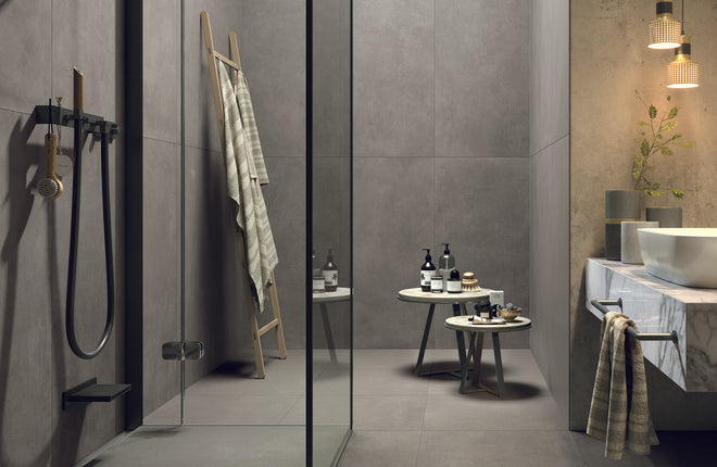 Gevoelig Document arm Keramisch groot formaat tegelplaten – Getagd "ruimte-badkamer"– Brukomtegel