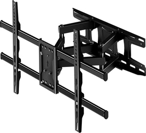 C-MOUNTS Full Motion TV Wall Mount Bracket Dual Articulating Arms Swivels Tilts Rotation for Most 37-75 Inch Flat Curved TVs,Holds up to 110lbs, Max VESA 684x400mm,Fits up to 16" Studs
