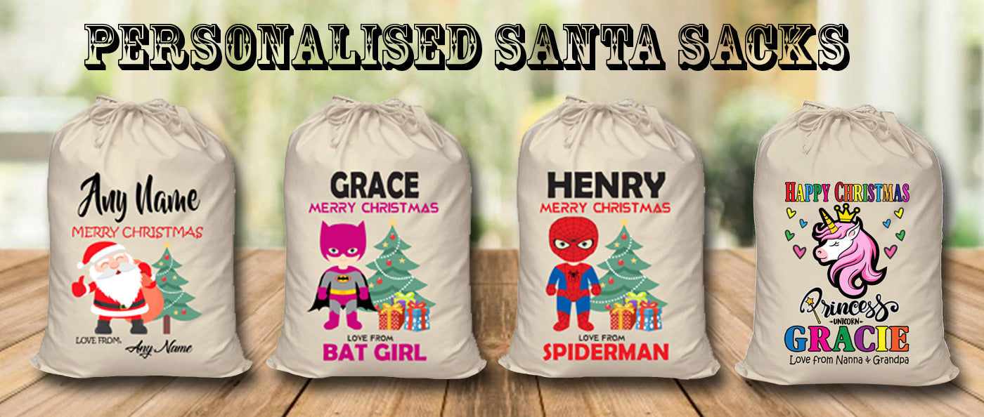 Personalised Name Santa Sacks