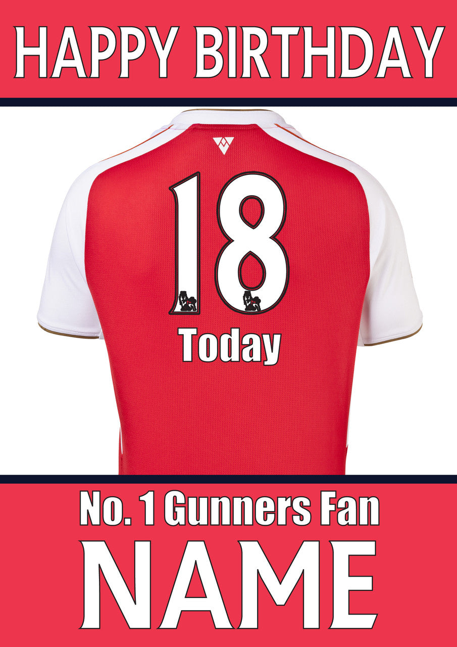 personalised arsenal jersey