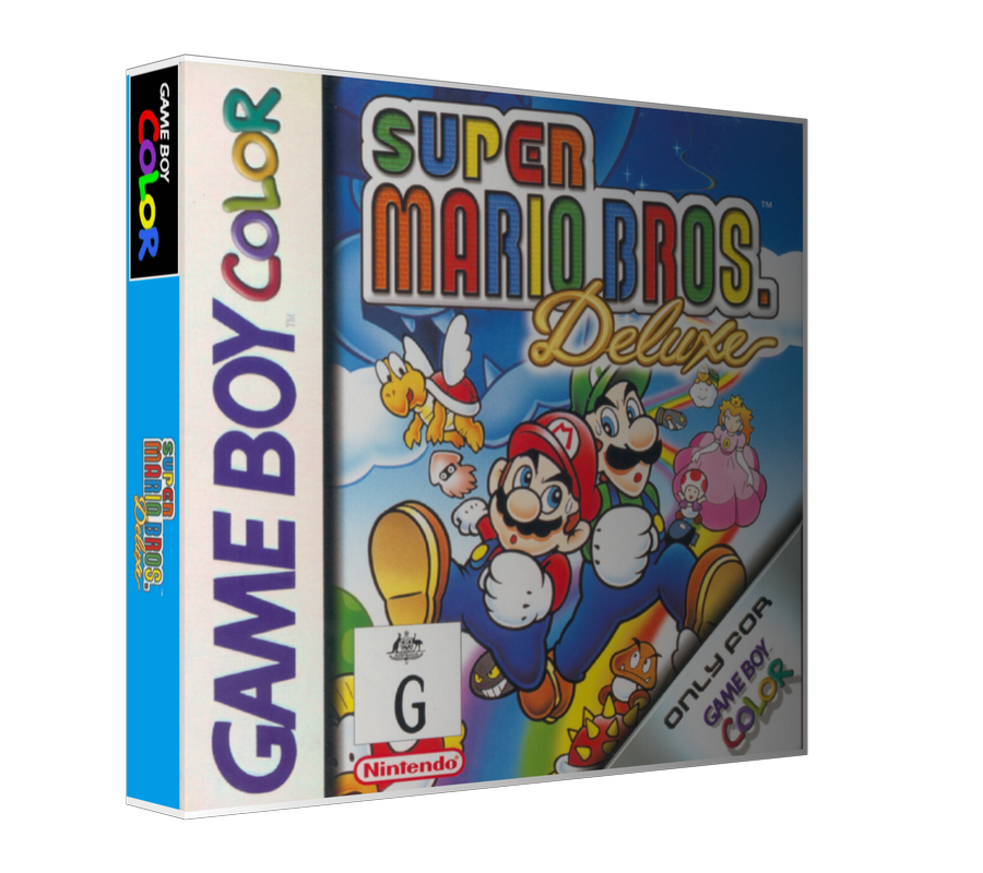 Gameboy Color Super Mario Bros Deluxe Game Cover To Fit A Ugc Style R 1273