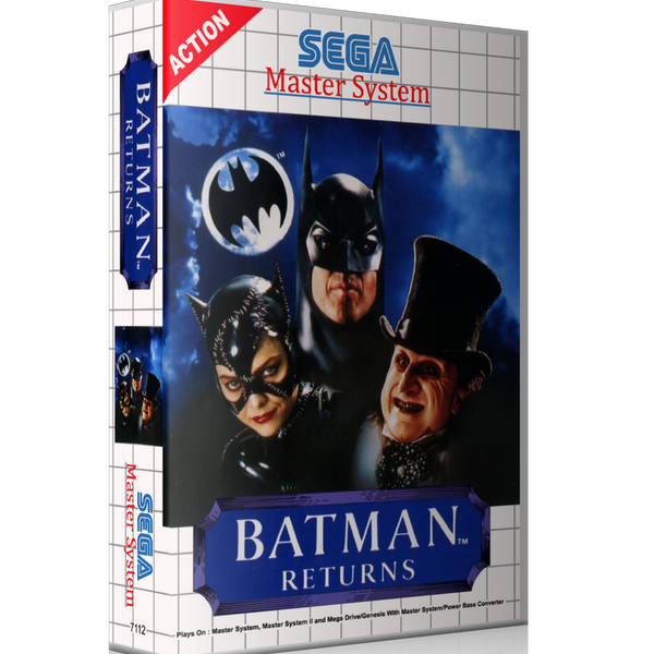 Batman Returns EU Sega Master System REPLACEMENT GAME Case Or Cover