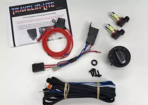 T6  Fog Light Wiring Kit, Switch & LED Bulbs