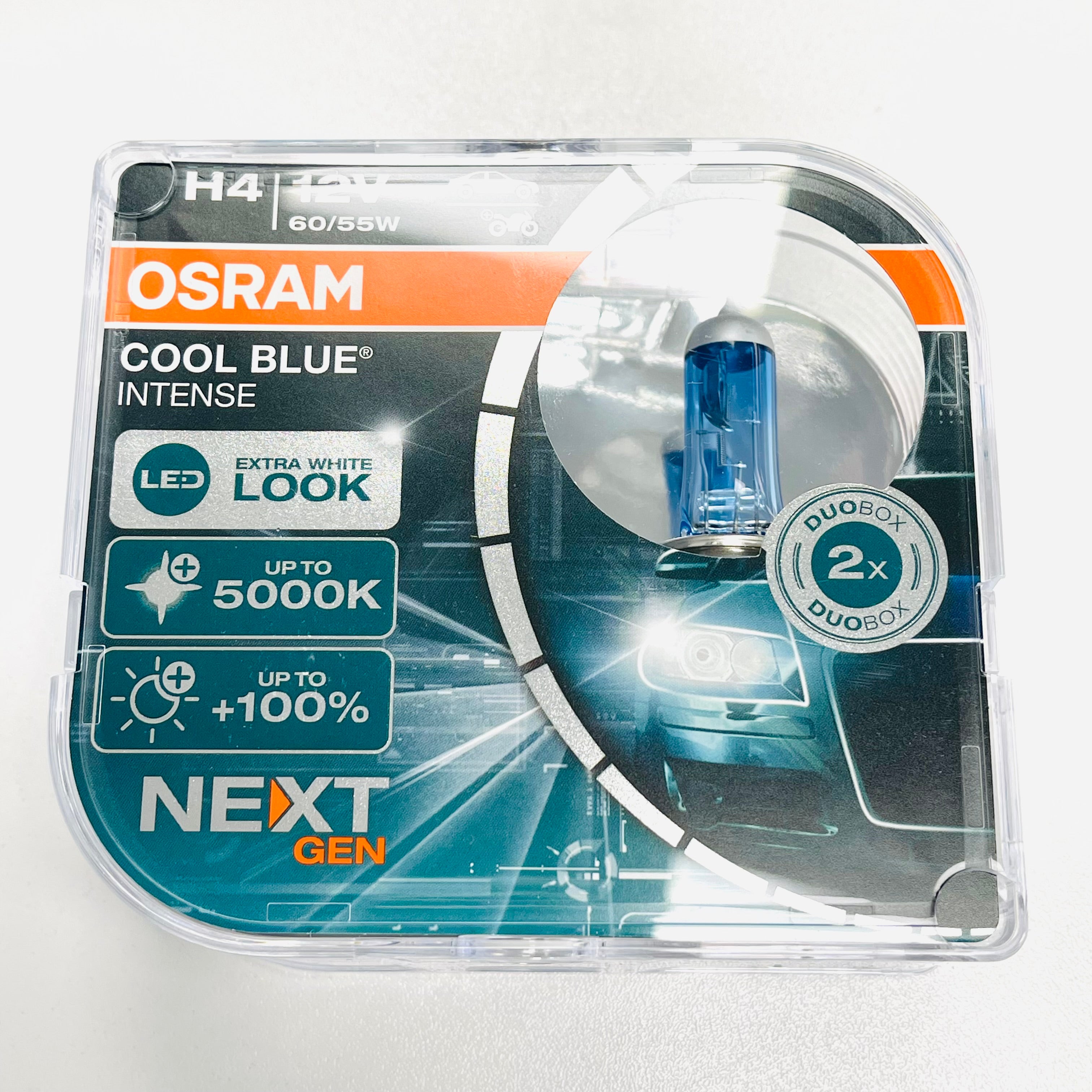 Osram H7 Cool Blue Intense (Next GEN) 55w Bulbs +100% Light 5000K