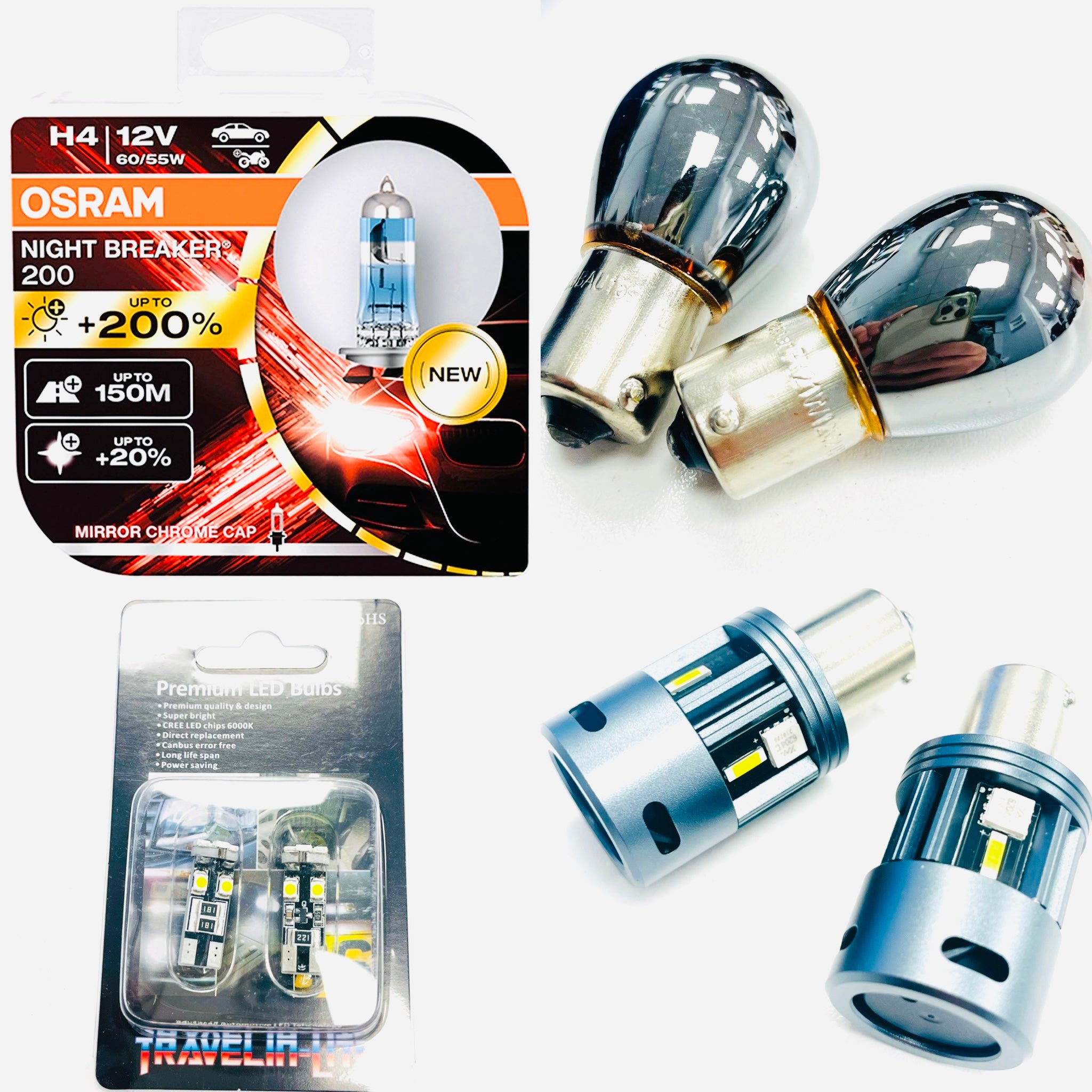 T5.1 Facelift Headlight Bulbs Upgrade Kit (2010-2015) Osram Night