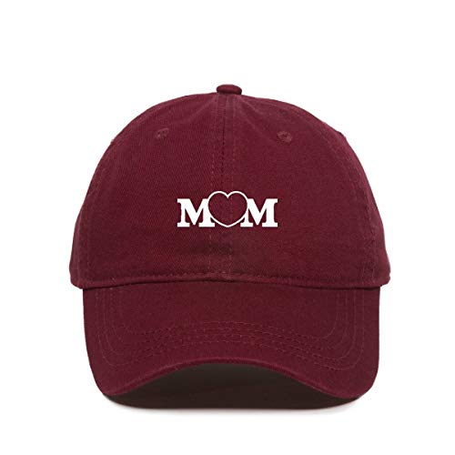 DSGN By DNA Mom Heart Baseball Cap Embroidered Cotton Adjustable Dad Hat