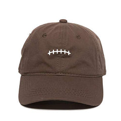 Football Stitches Baseball Cap Embroidered Cotton Adjustable Dad Hat