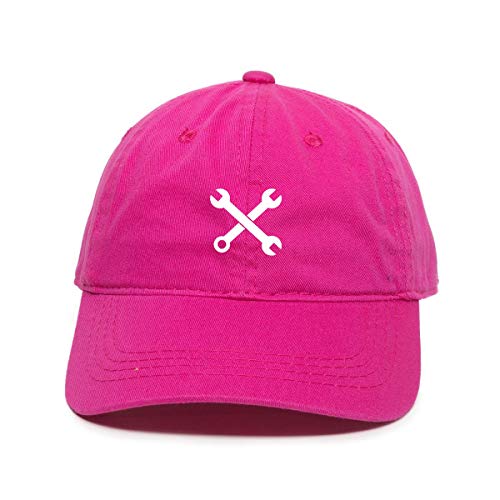 Mechanic Wrench Baseball Cap Embroidered Cotton Adjustable Dad Hat