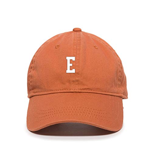 E Initial Letter Baseball Cap Embroidered Cotton Adjustable Dad Hat ...