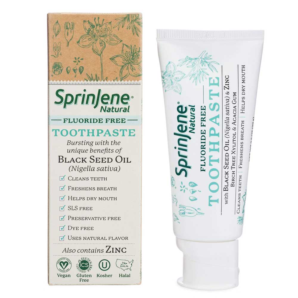 SprinJene Natural® Fluoride Free Toothpaste