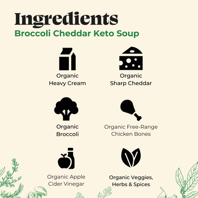 Broccoli Cheddar Keto Soup - 16.9 oz