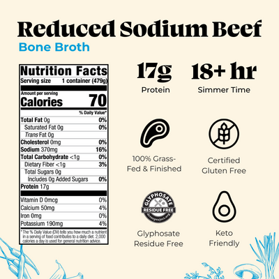 Reduced Sodium Beef Bone Broth