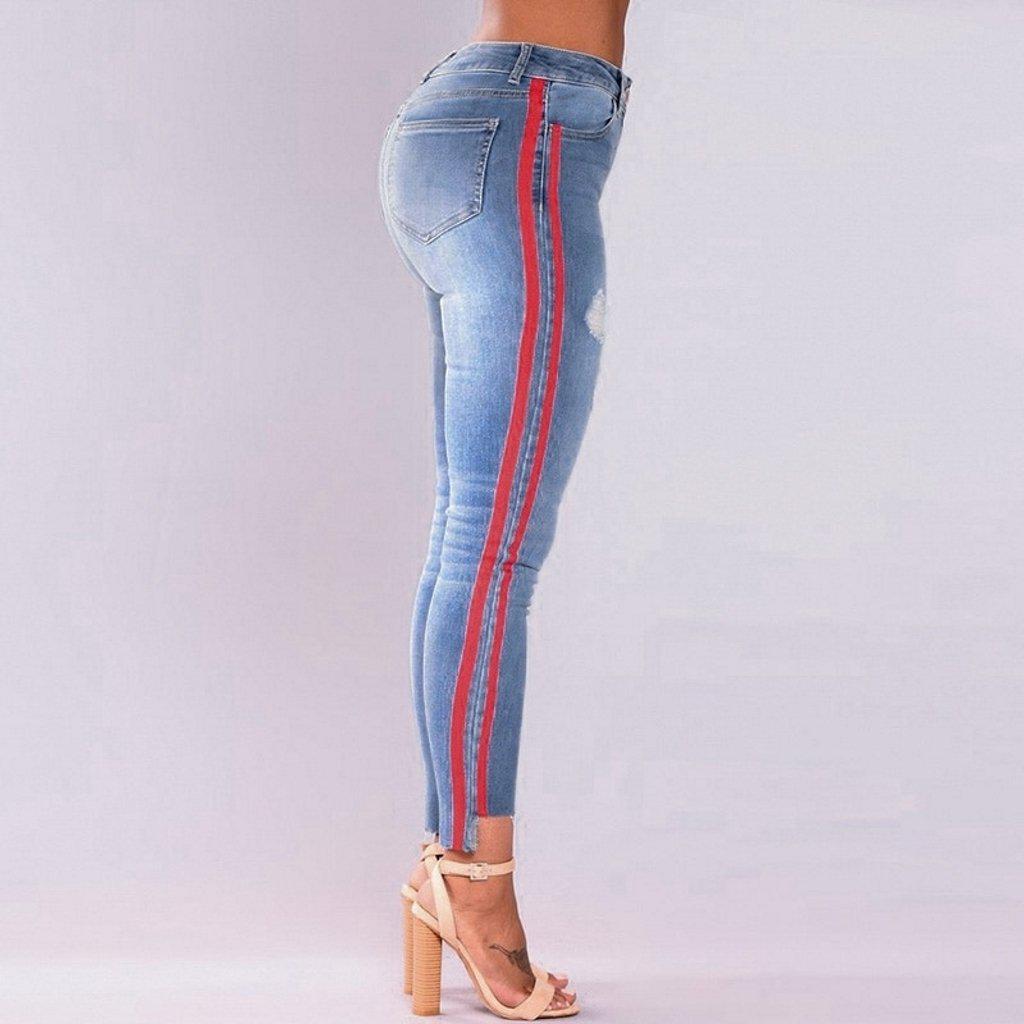 striped jeans online