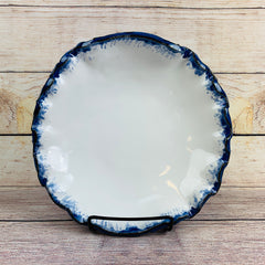 Ceramic Glazed Rounded Bowl Fluted