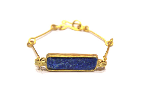 Rich Earth Jewelry Signature Link, Lapis Lazuli Bracelet