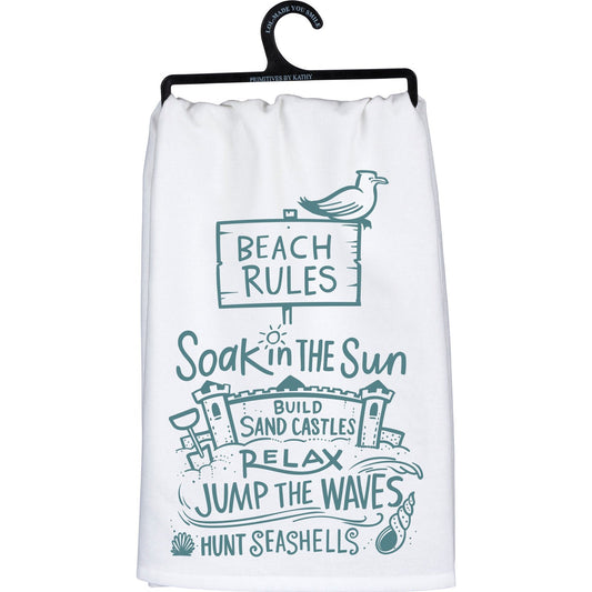 Relax at The Beach | Coastal Decor | Kitchen Towel | Solagohome