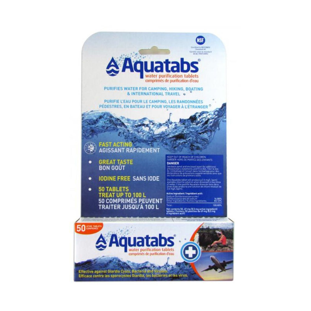Aquatabs Water Purification Tablets 1l Survival Gear Canada 