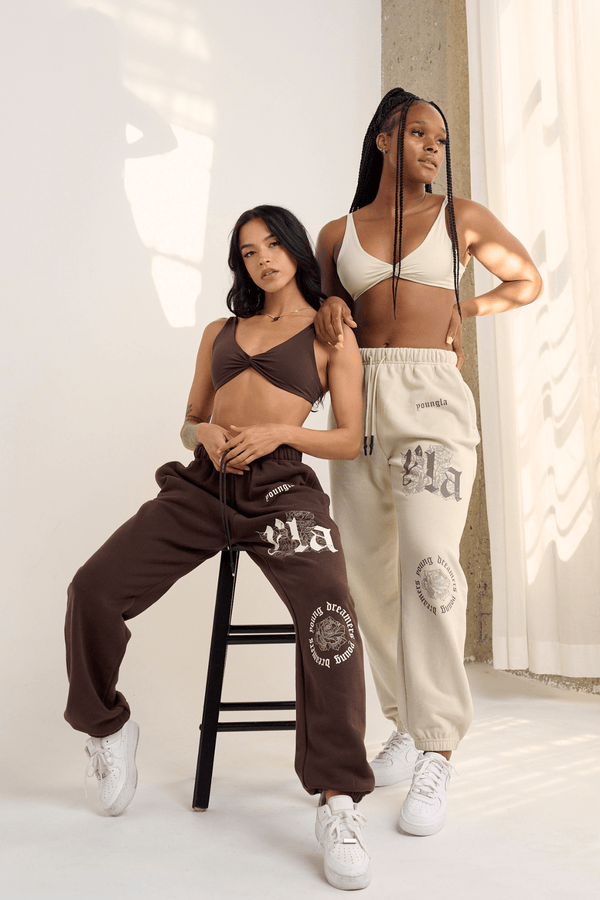 YoungLA, Pants & Jumpsuits, Youngla For Her Dreamer Joggers Brown