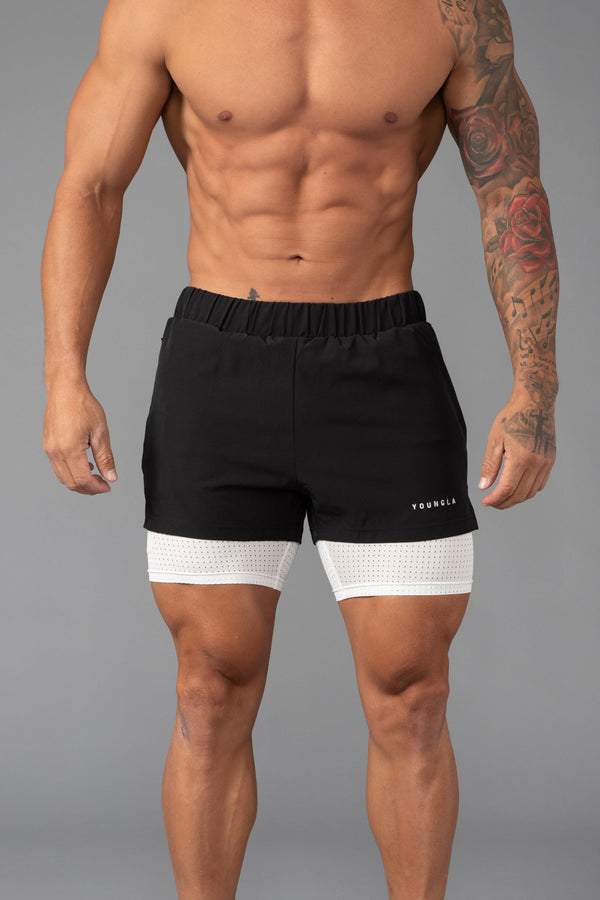 Black Inner Compression Shorts For Men