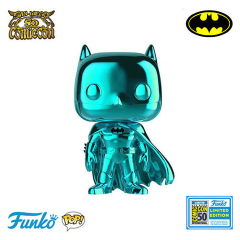 teal chrome batman funko pop