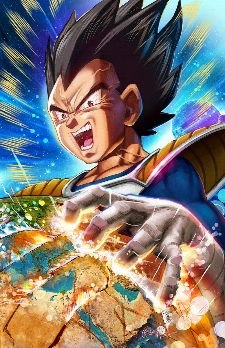 Dragon Ball Z - Vegeta - high quality 11 x 17 digital print - Greg Horn Art