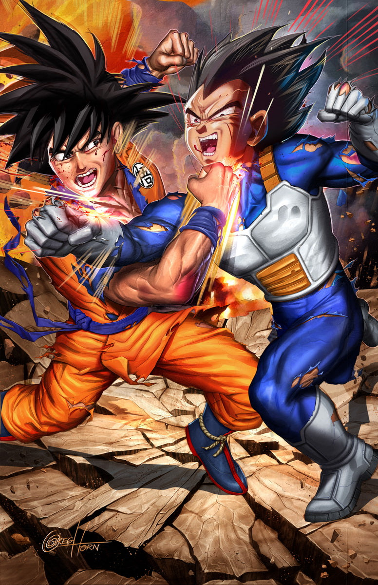 Dragon Ball Z Goku vs Vegeta - high quality 11 x 17 ...