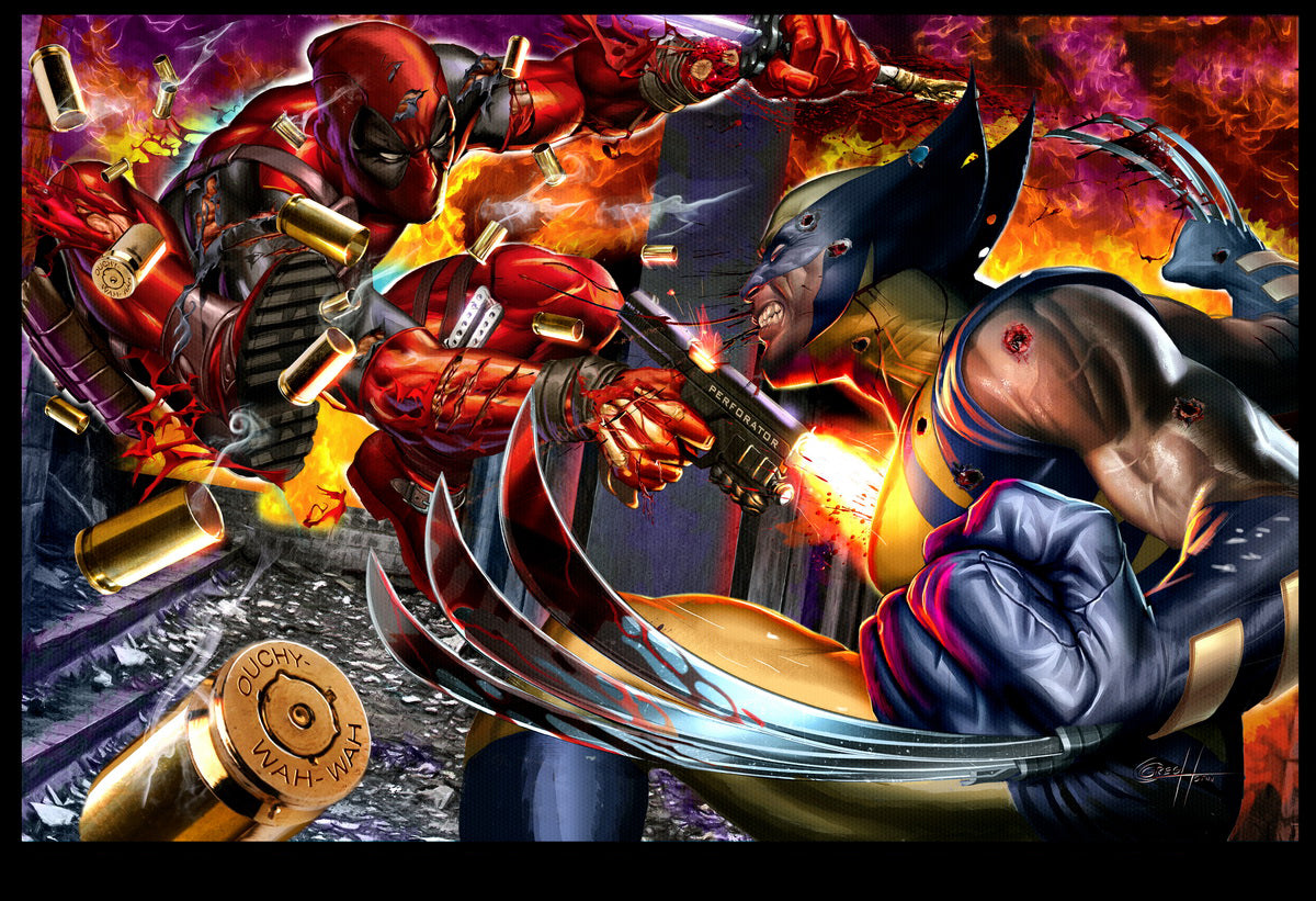 Wolverine VS Deadpool - Limited Lithograph – Greg Horn Art
