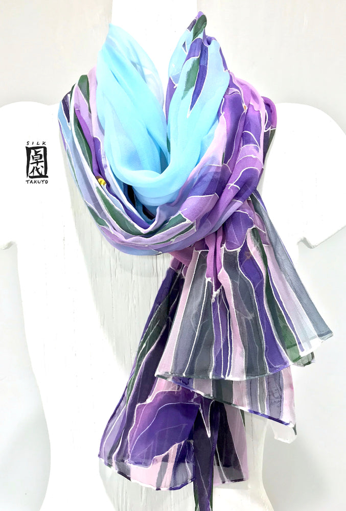 silk chiffon shawl