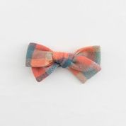 Knotted Bow, Sunset Plaid