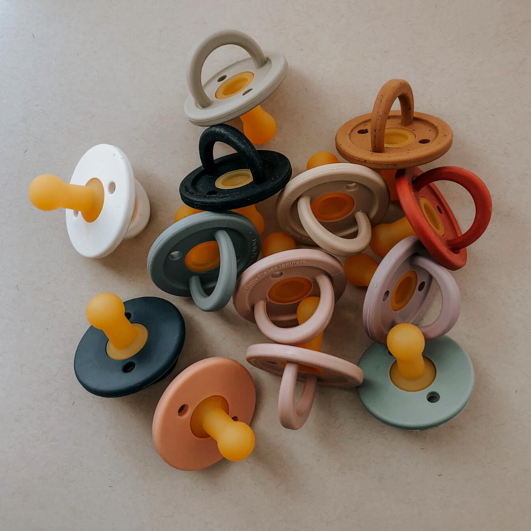 Modern Pacifier, Speckled Almond