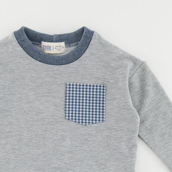 Boxy Sweatshirt, Heather Gray