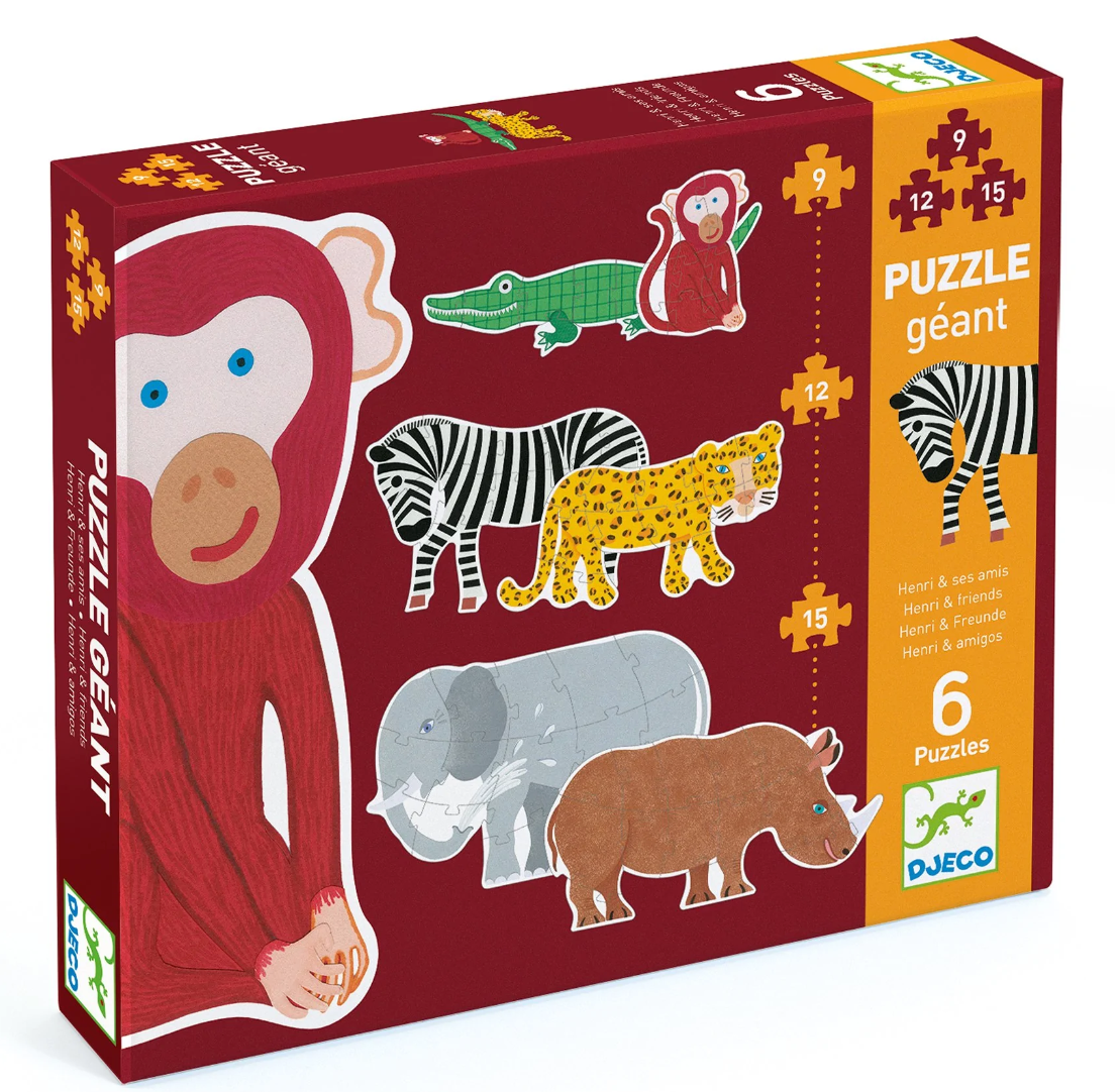 Djeco Animal Parade Giant Floor Puzzle