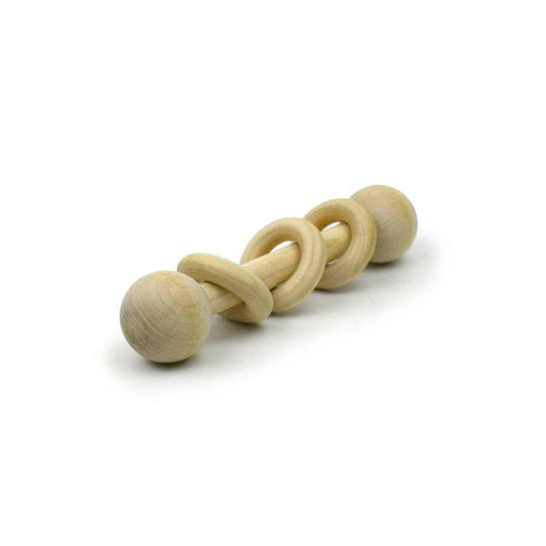 Maple Rattle With Rings