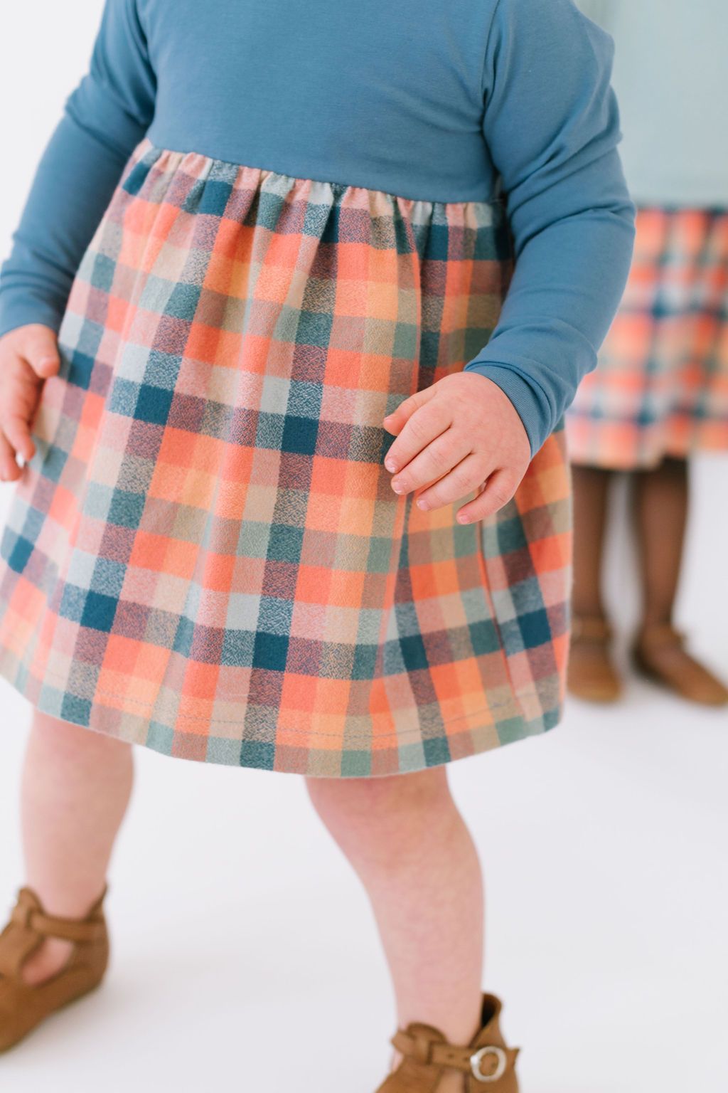 Playground Dress, Sunset Plaid