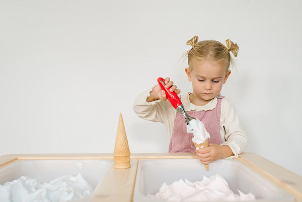 Shaving cream fun