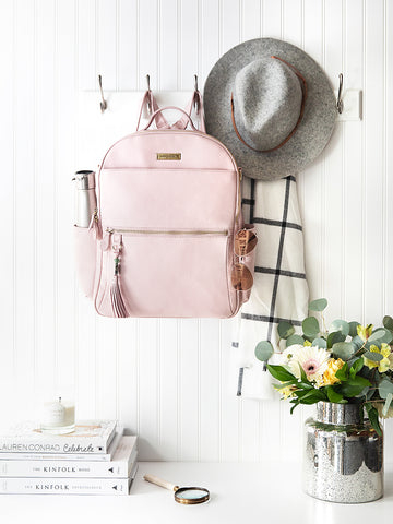 Blush Leather Backpack