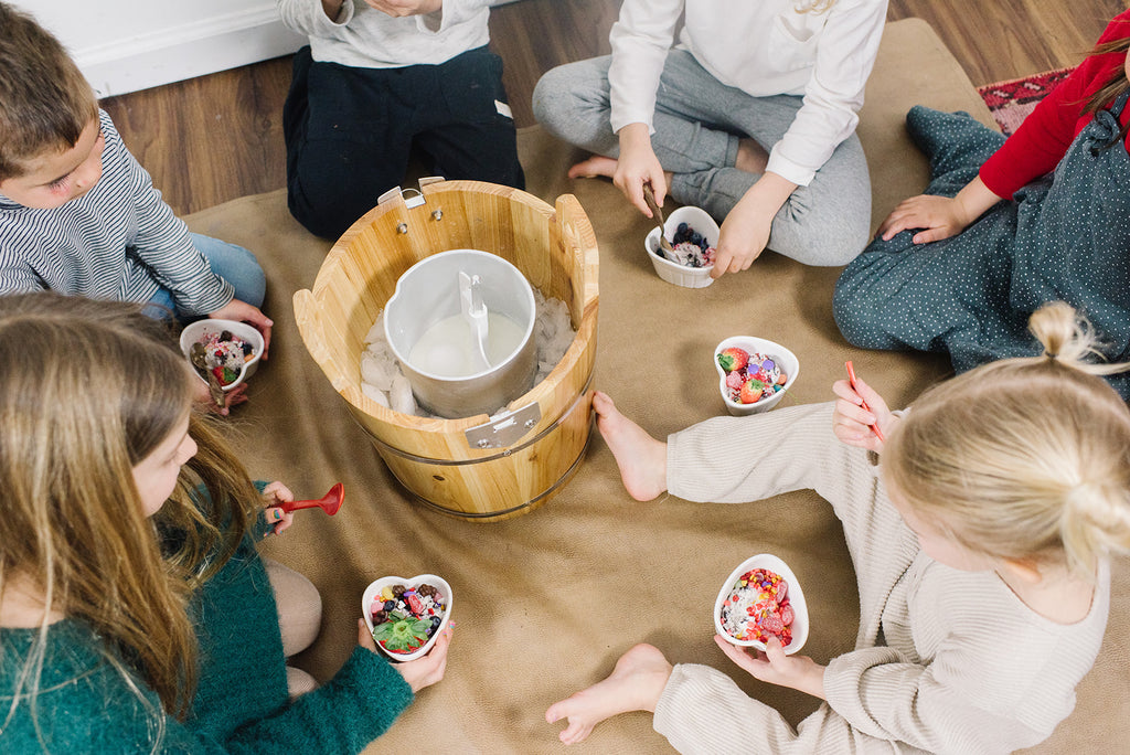 Valentine's Day Fun with Friends Ice Cream Party