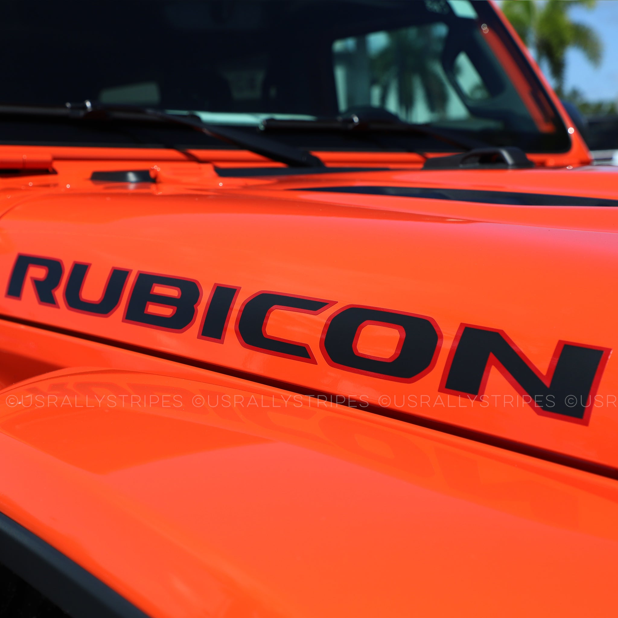 Rubicon hood vinyl decal set for 2018-2021 Jeep Wrangler JL – US  Rallystripes