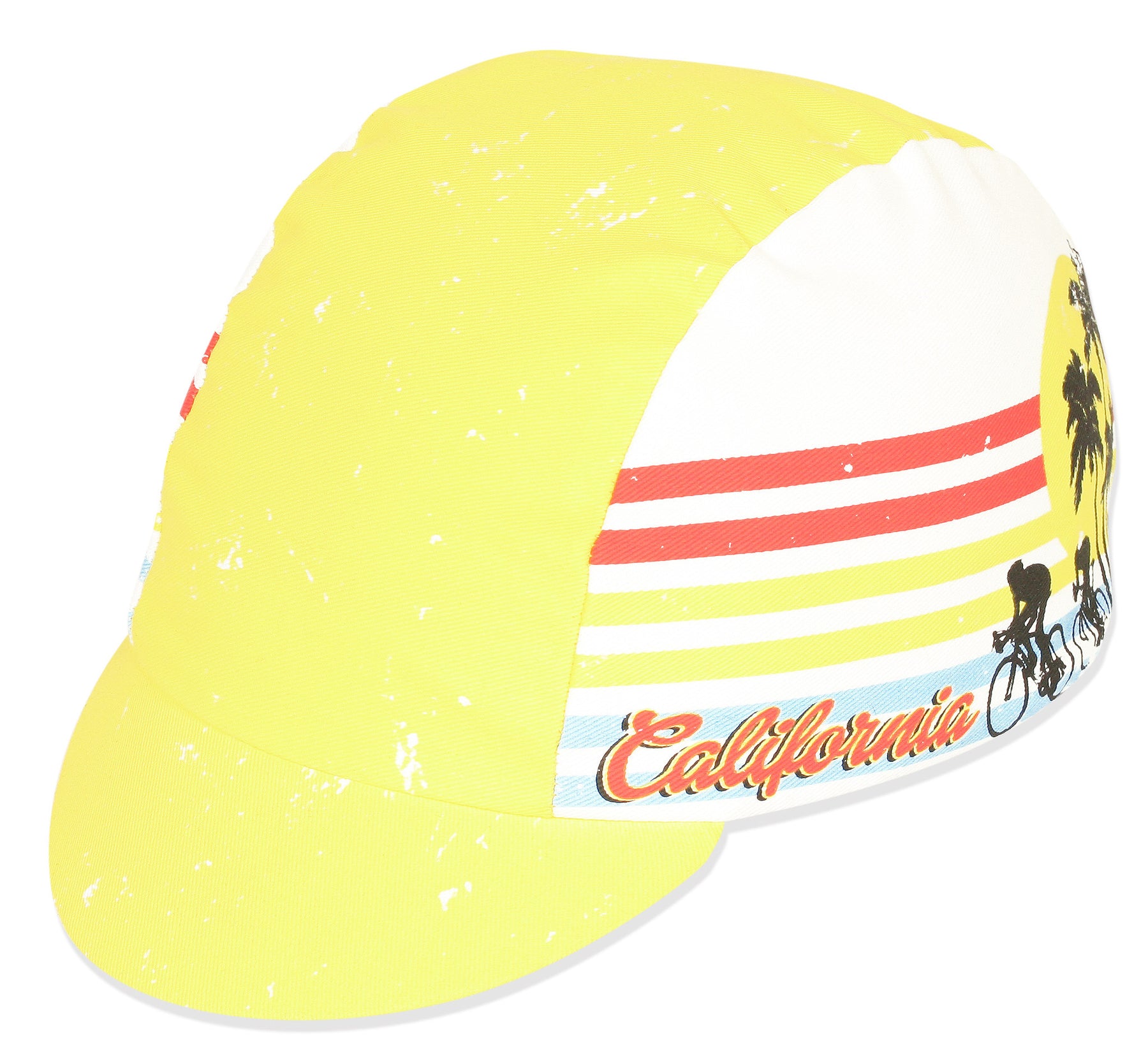 yellow cycling cap