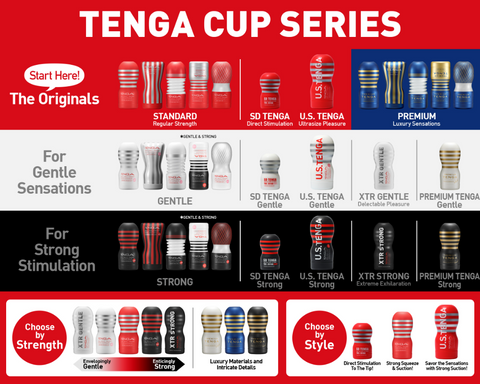 the entire TENGA CUP line