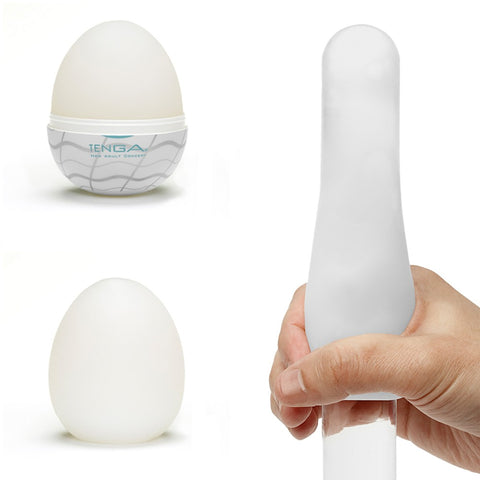 Tenga EGG Disposable Male Masturbator Shiny