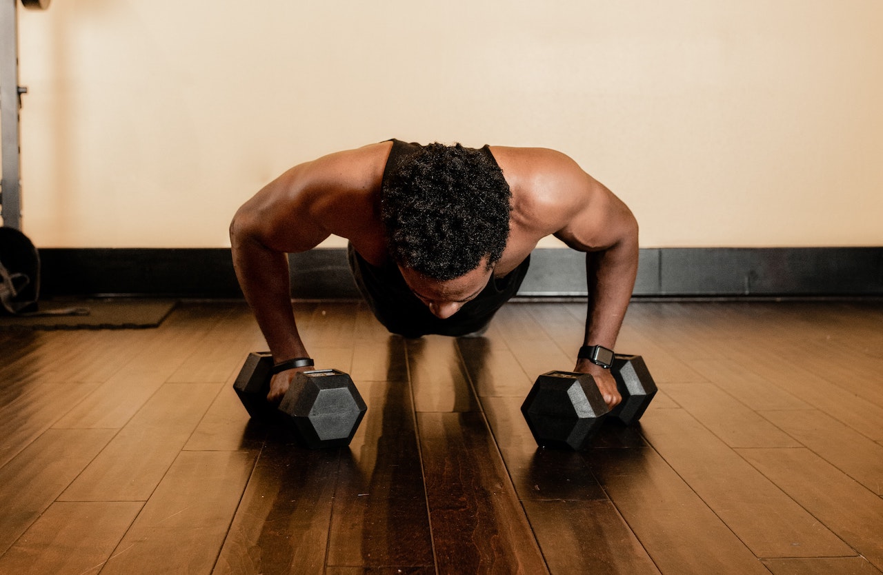 A person working out