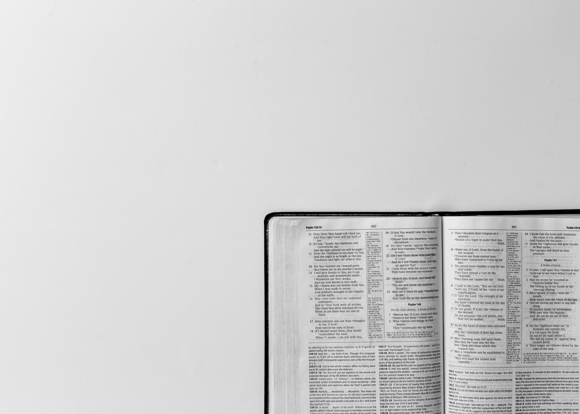 Image of open Bible