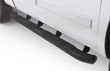 Lund 07-17 Chevy Silverado 1500 Ext. Cab (Excl. 11-17 Diesel Model) 5in. Oval Bent Nerf Bars - Black - 22758068