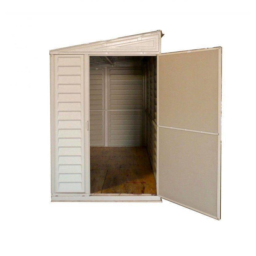 duramax 4x8 sidemate vinyl shed with foundation 06625