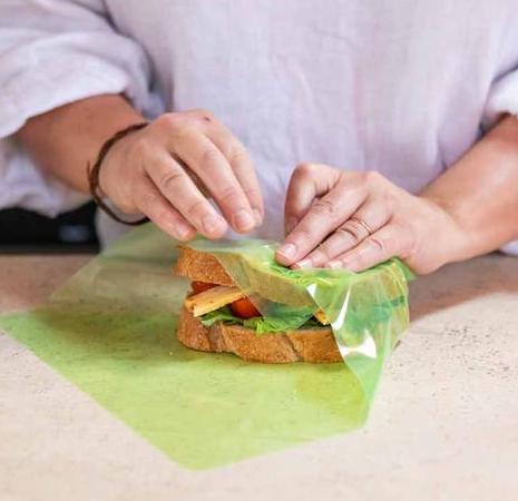 Agreena wrap on sandwich