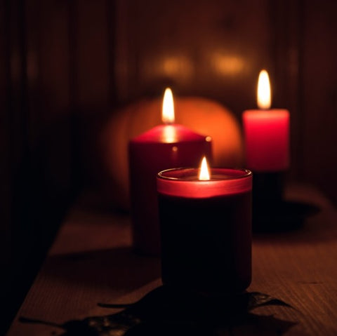 Candles in dark